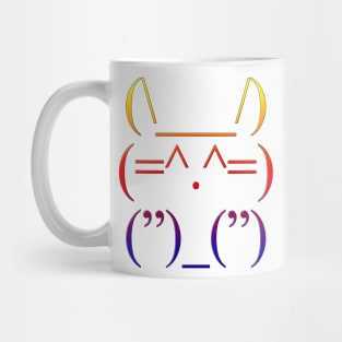 Super Cute Bunny Ascii Art Mug